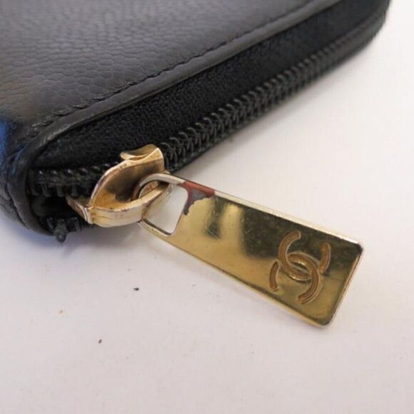 CHANEL Caviar Leather Zip around Long Wallet - Picture 15 of 15
